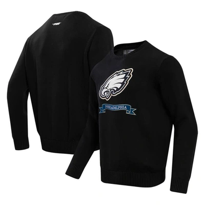 Shop Pro Standard Black Philadelphia Eagles Prep Knit Sweater