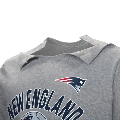 Shop Nfl Gray New England Patriots Tackle Adaptive T-shirt