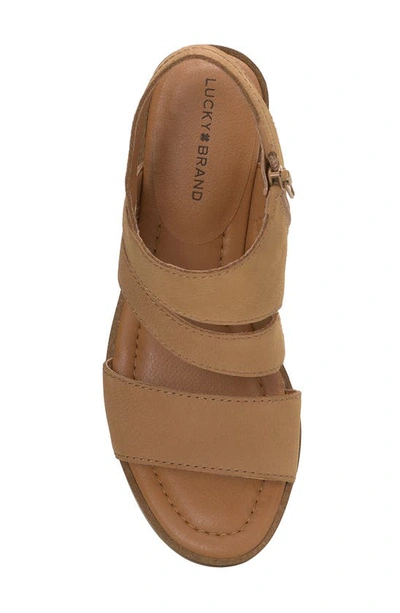 Shop Lucky Brand Rhodette Block Heel Sandal In Canella Acanbk