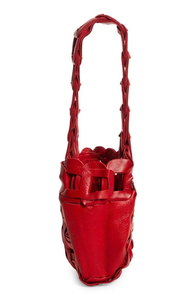 Shop Sc103 Melon Leather Links Handbag In Valentine