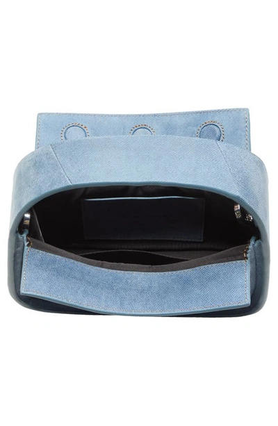 Shop Stand Studio Minnie Leather Top Handle Bag In Washed Indigo