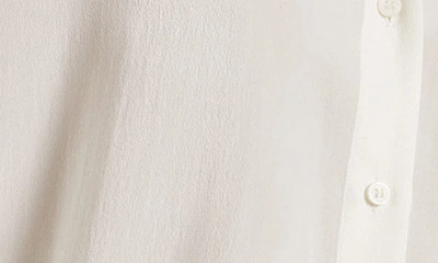 & Other Stories Silk Button-up Shirt In Off White