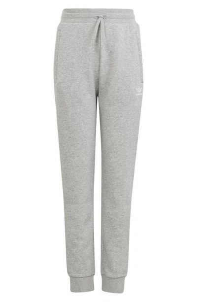 Shop Adidas Originals Kids' Lifestyle Cuffed Sweatpants In Medium Grey Heather