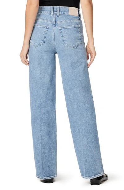 Paige Sasha High Waist Wide Leg Jeans In Khristen Distressed