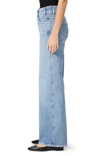 Paige Sasha High Waist Wide Leg Jeans In Khristen Distressed