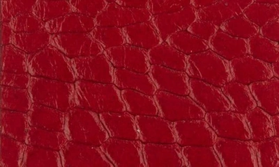 Ada Skinny Leather Wrap Belt In Red Python