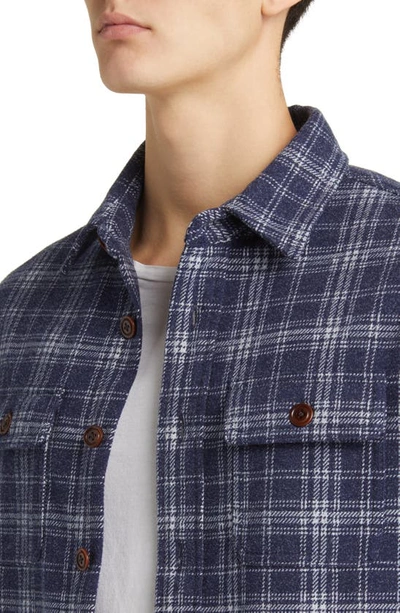 Shop Rails Alder Plaid Brushed Flannel Shirt Jacket In Valley Frost