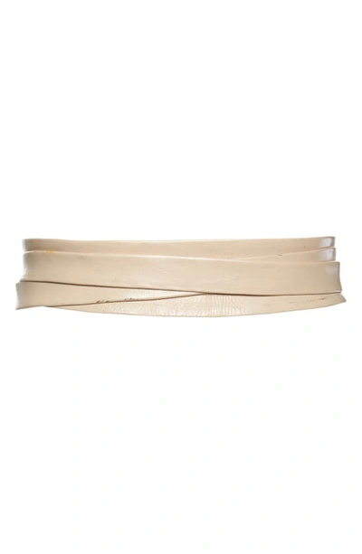 Shop Ada Leather Wrap Belt In Vogue