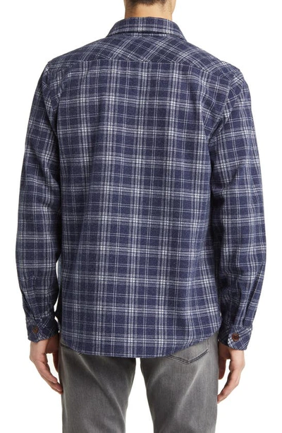 Shop Rails Alder Plaid Brushed Flannel Shirt Jacket In Valley Frost