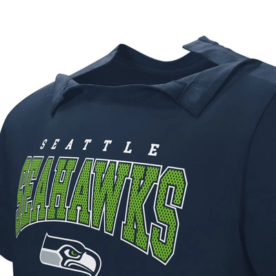 Shop Nfl Navy Seattle Seahawks Home Team Adaptive T-shirt