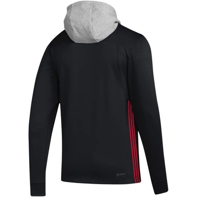 Shop Adidas Originals Adidas Black Detroit Red Wings Refresh Skate Lace Aeroready Pullover Hoodie