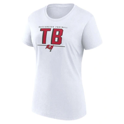 Shop Fanatics Branded Red/white Tampa Bay Buccaneers Two-pack Combo Cheerleader T-shirt Set