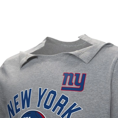 Shop Nfl Gray New York Giants Tackle Adaptive T-shirt