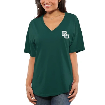 Shop Spirit Jersey Green Baylor Bears  Oversized T-shirt In Hunter Green