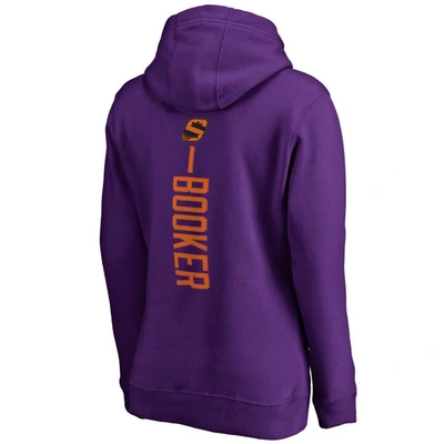 Shop Fanatics Branded Devin Booker Purple Phoenix Suns Backer Name & Number Pullover Hoodie