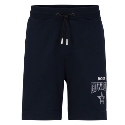 Shop Boss X Nfl Navy/white Dallas Cowboys Snap Shorts