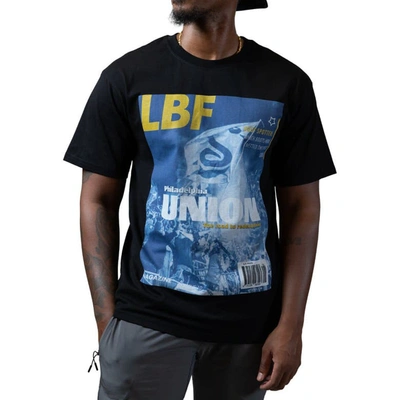 Shop Live Breathe Futbol Black  X Philadelphia Union Magazine T-shirt