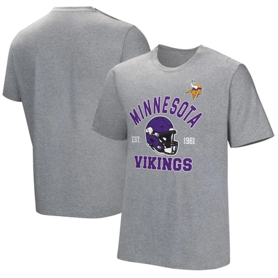 Shop Nfl Gray Minnesota Vikings Tackle Adaptive T-shirt