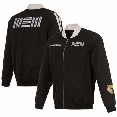 Shop Jh Design Black Memphis Grizzlies 2023/24 City Edition Nylon Full-zip Bomber Jacket