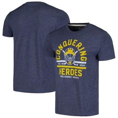 Shop Homefield Heather Navy Michigan Wolverines "conquering Heroes" T-shirt