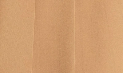 English Factory Pleated Midi Skirt In Tan