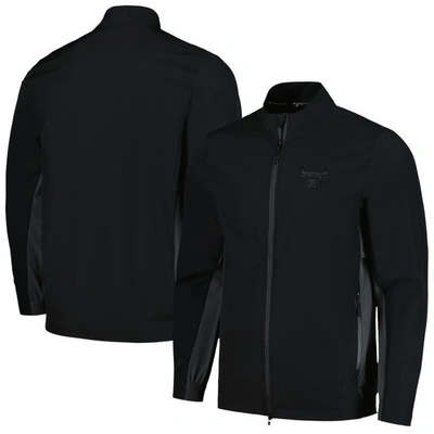 Shop Levelwear Black Chicago Bulls Harrington Full-zip Jacket