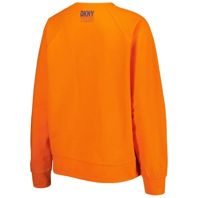 Shop Dkny Sport Orange Denver Broncos Regina Pullover Sweatshirt
