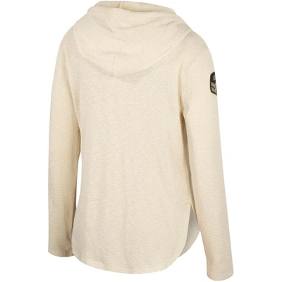 Shop Colosseum Cream Air Force Falcons Oht Military Appreciation Casey Raglan Long Sleeve Hoodie T-shirt