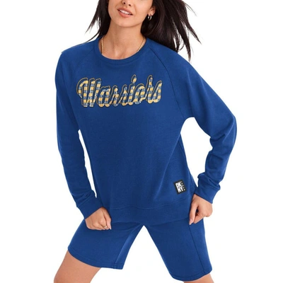 Shop Dkny Sport Royal Golden State Warriors Regina Raglan Pullover Sweatshirt