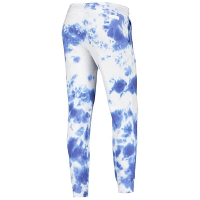 Shop Dkny Sport White/royal Los Angeles Rams Melody Tie-dye Jogger Pants
