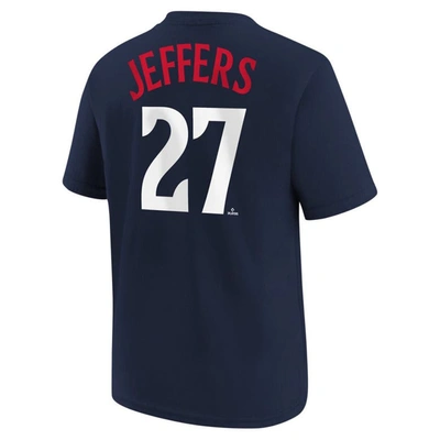 Shop Nike Youth  Ryan Jeffers Navy Minnesota Twins Name & Number T-shirt