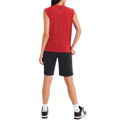 Shop Dkny Sport Red Los Angeles Angels Madison Tri-blend Tank Top