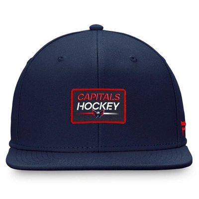 Shop Fanatics Branded  Navy Washington Capitals Authentic Pro Prime Snapback Hat
