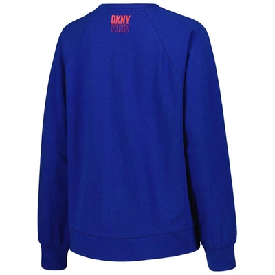 Shop Dkny Sport Royal Philadelphia 76ers Regina Raglan Pullover Sweatshirt