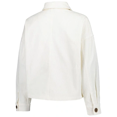 Shop Hype And Vice White Alabama Crimson Tide Corduroy Button-up Jacket