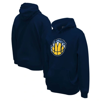 Shop Stadium Essentials Unisex   Navy Memphis Grizzlies Primary Logo Pullover Hoodie