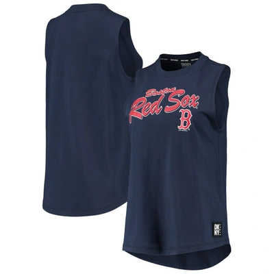 Shop Dkny Sport Navy Boston Red Sox Marcie Tank Top