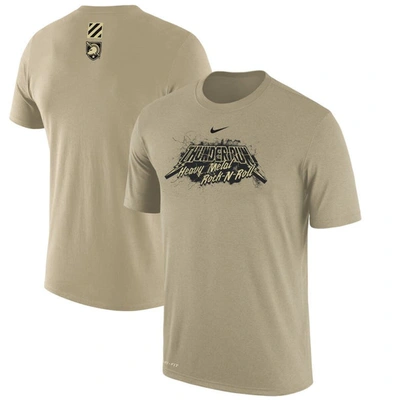 Shop Nike Gold Army Black Knights 2023 Rivalry Collection Heavy Metal Performance T-shirt