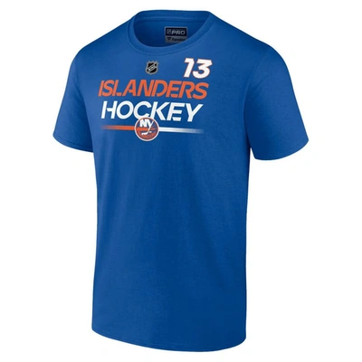 Shop Fanatics Branded Mathew Barzal Royal New York Islanders Authentic Pro Prime Name & Number T-shirt