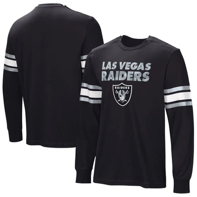 Shop Nfl Black Las Vegas Raiders Hands Off Long Sleeve Adaptive T-shirt