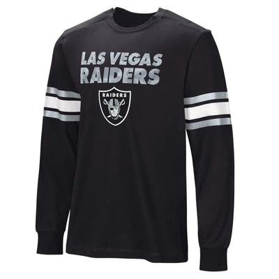 Shop Nfl Black Las Vegas Raiders Hands Off Long Sleeve Adaptive T-shirt
