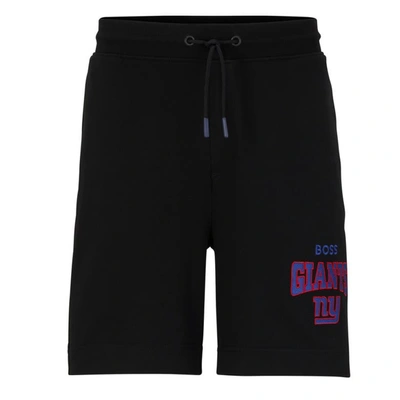 Shop Boss X Nfl Black/royal New York Giants Snap Shorts
