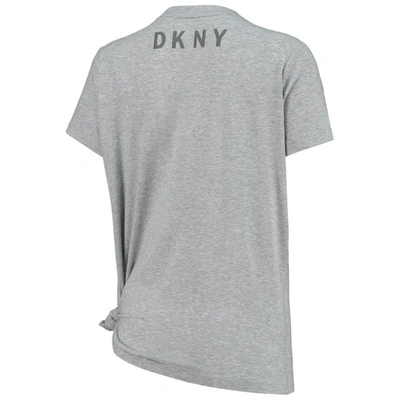 Shop Dkny Sport Heathered Gray Dallas Cowboys Ava Tri-blend T-shirt In Heather Gray