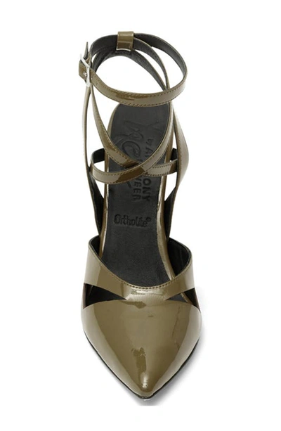 Anthony Veer Ava Wrap Ankle Strap Pump In Sea Wood