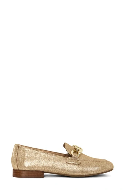 Shop Donald Pliner Bethany Chain Loafer In Pale Gold