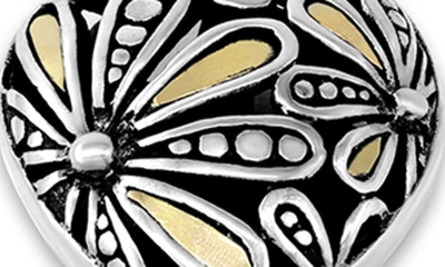Samuel B. Floral Charm Bracelet In Silver And Gold