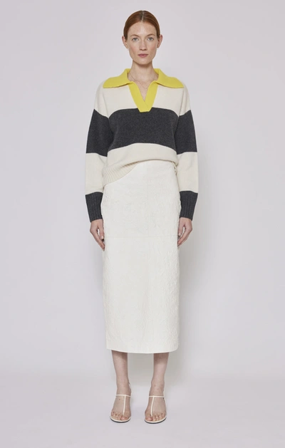 Shop Arch4 Elizabeth Sweater In Ivory/charcoal