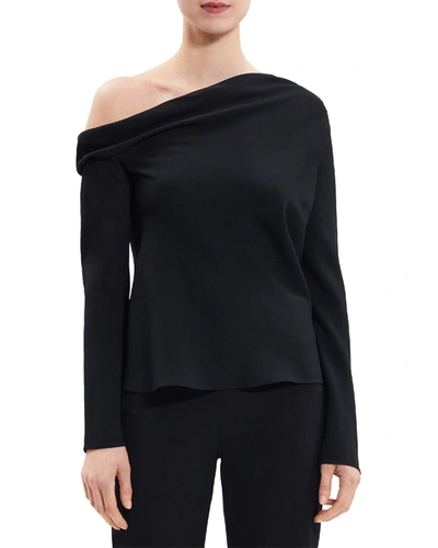 Shop Theory Off-shoulder Top In Black