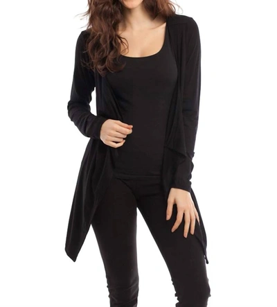 Shop French Kyss Paige Cardigan In Black