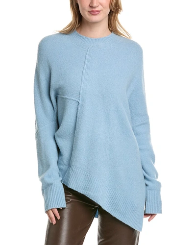 Shop Allsaints Lock Wool-blend Sweater In Blue